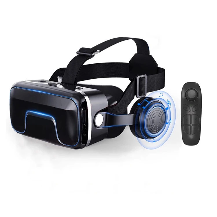 Виртуальная реальность 3d box G04EA 3D очки VR гарнитура с пультом дистанционного