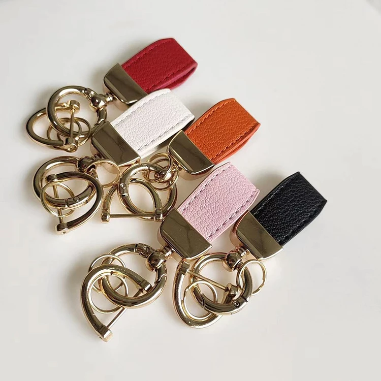 customise keychain zinc alloy diy pendant leather keychain photo leather belt metal shoes bag accessories buckle