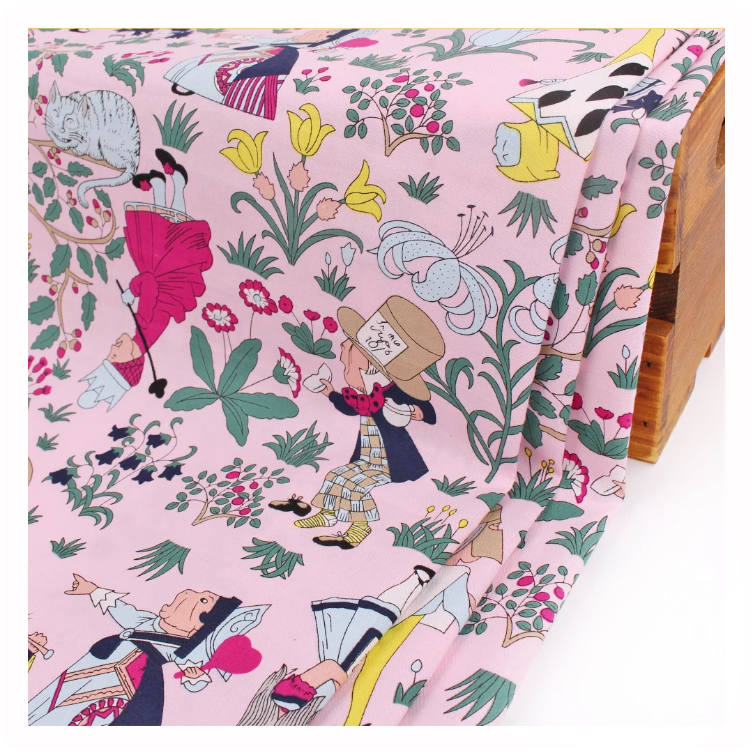 Hot Sale Good Quality Cotton Poplin Kids Sleepwear 100% Cotton Cartoon Print Fabric For Sewing Baby Dress Bed Quilting Tissue