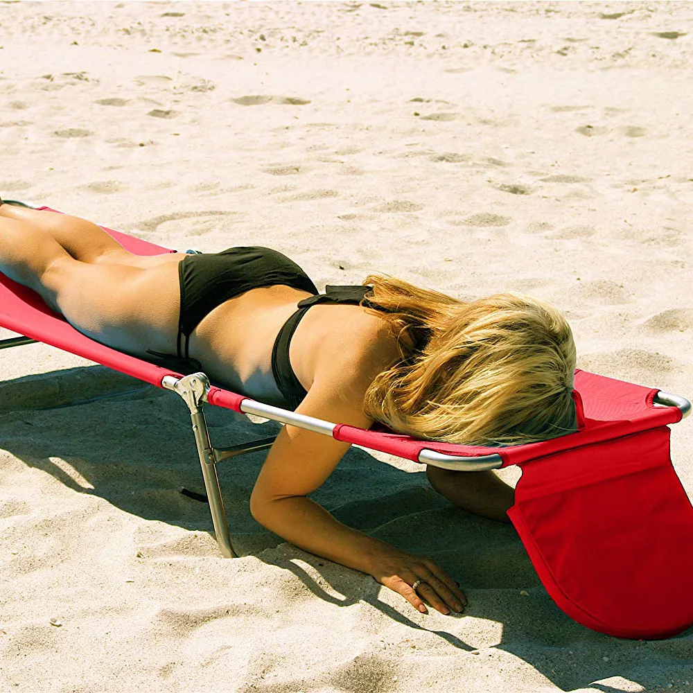 2020 Высококачественная Складная легкая Регулируемая Задняя Коммерческая Портативная Алюминиевая пляжная кровать уличный шезлонг