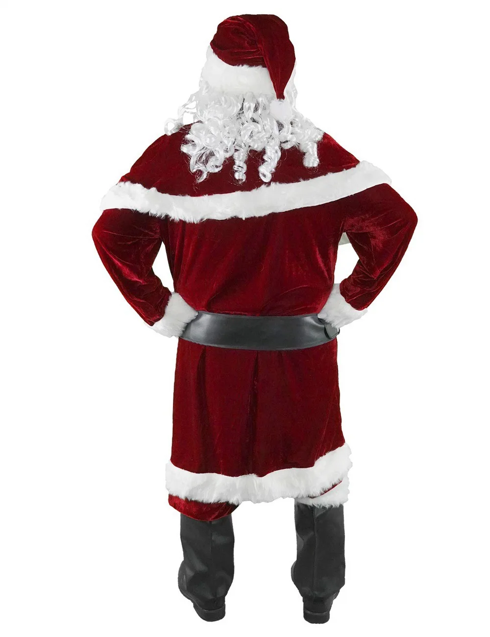 Santa Suit Christmas Santa Claus Costume for Men Women Adult Costume