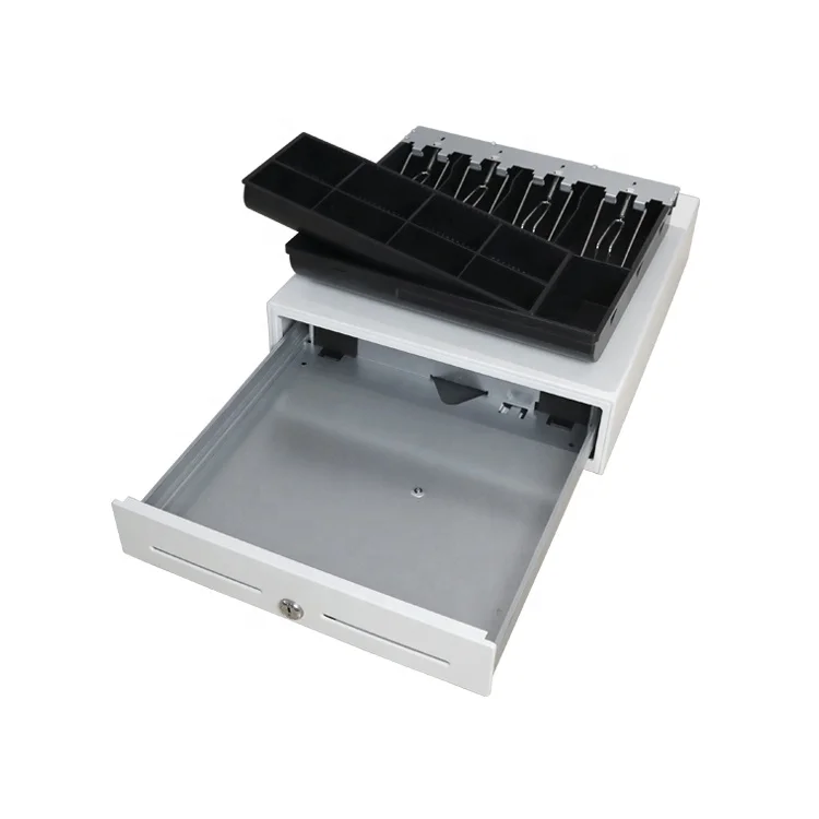 MK-350 electronic cash drawer 4 bill 8 coin safe cash register machine for supermarket