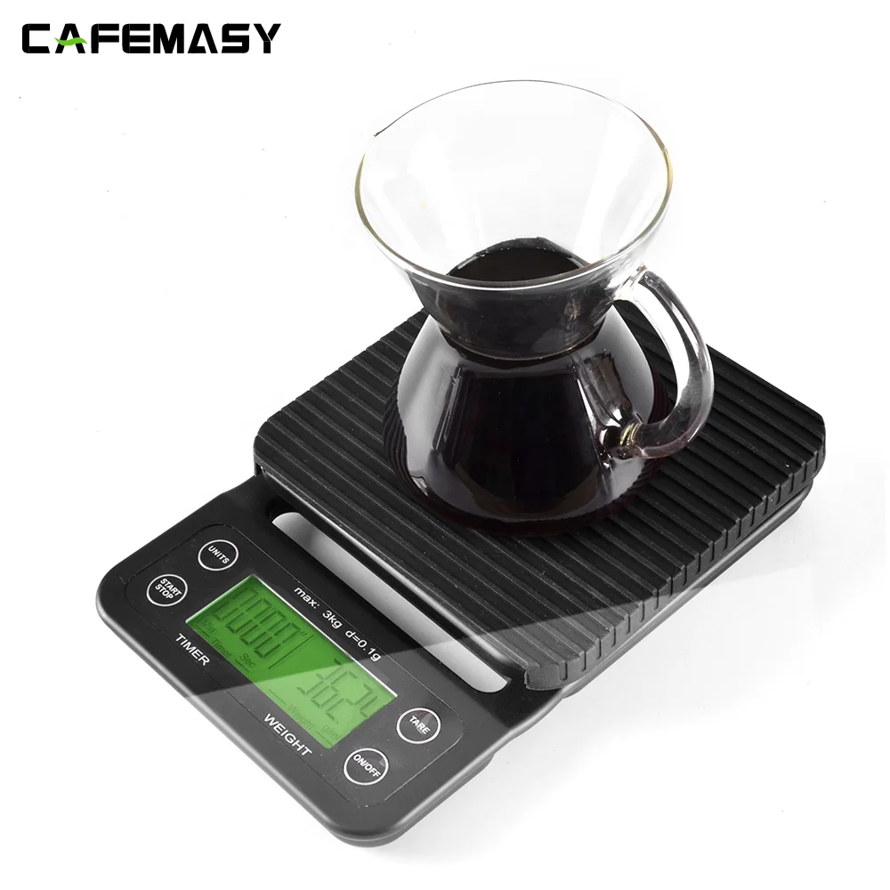 3kg/0.1g High Precision LCD Digital  Scales Electronic Kitchen Scale With Timer Drip Coffee Scale