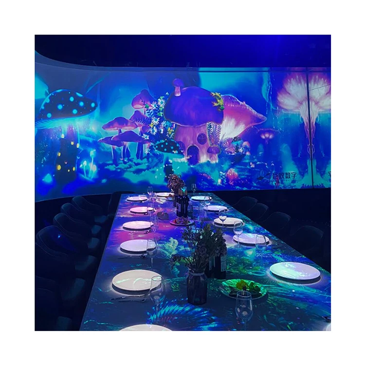 Hot Promotion Interactive Wall Projection High Quality System Immersion Restaurant