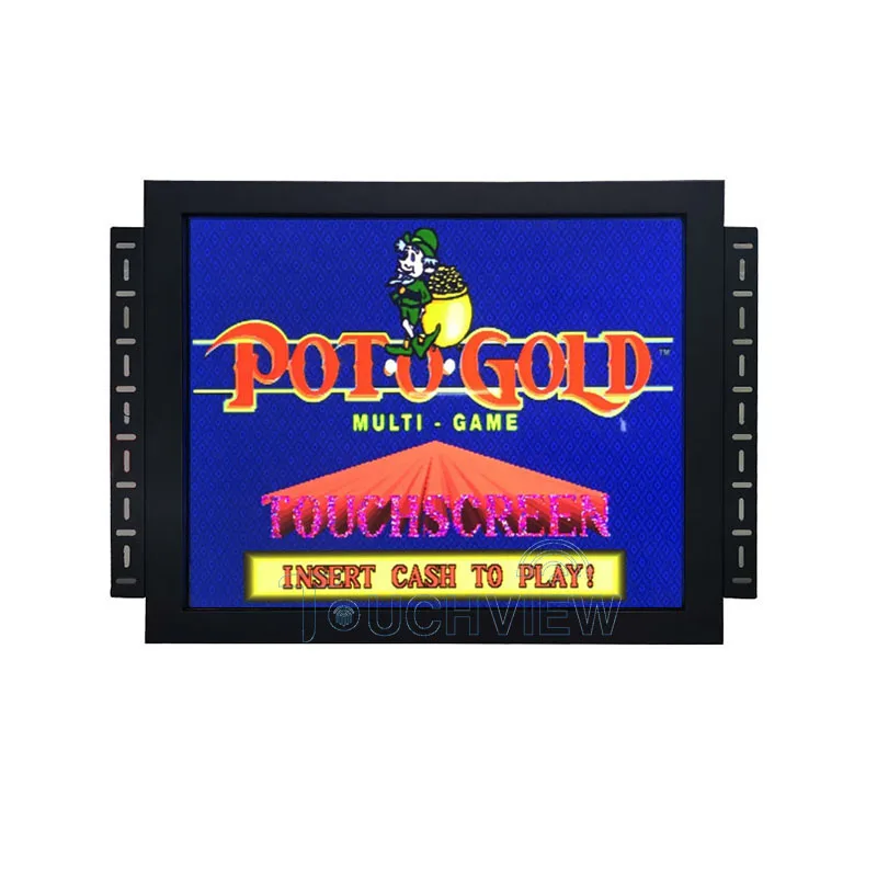 Metal Open Frame 19 Inch 3M 1280*1024 IR Touch Screen Monitors Support POG 510 580 595 Game