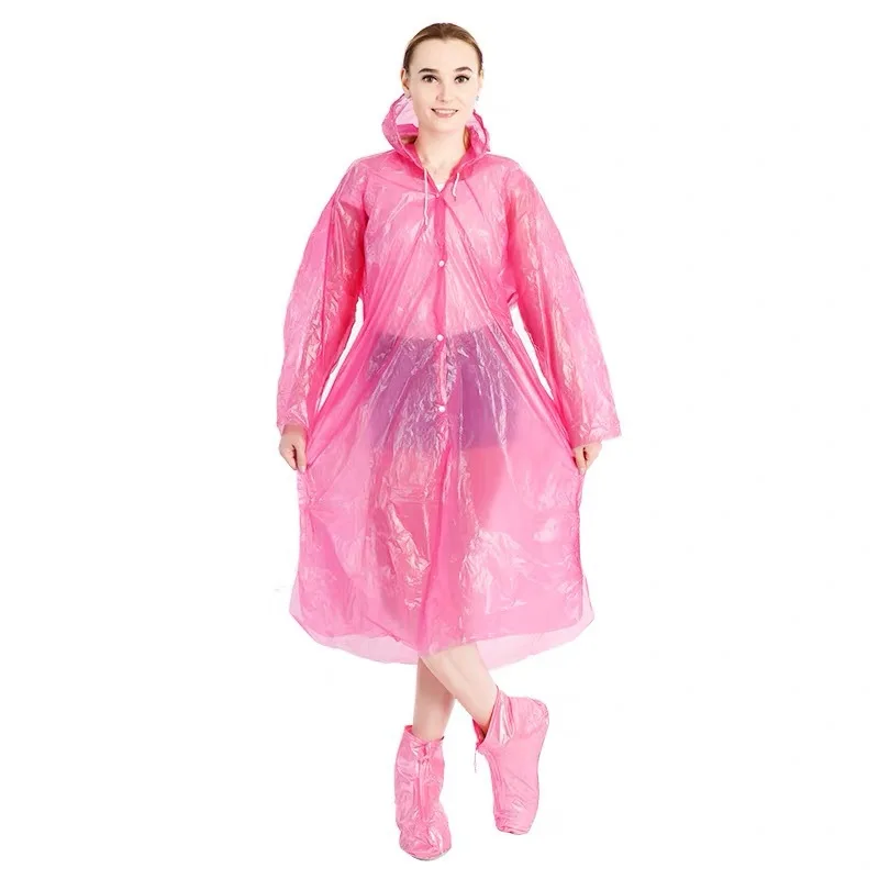 Disposable Raincoat for Women and Men, Family Pack Emergency Raincoat for Adults One Size Fits All