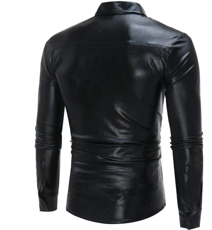 Обработка и производство мужских рубашек из эластичной кожи