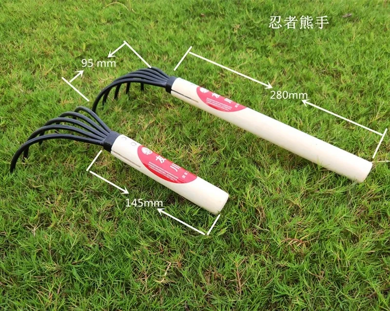 
5 tines claw rake garden hand tools to loosen the soil 