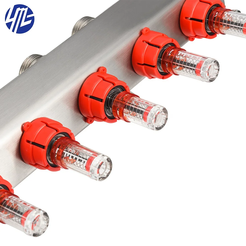Stainless Steel Manifold For Water Pipe Underfloor Heating Mixing Valve