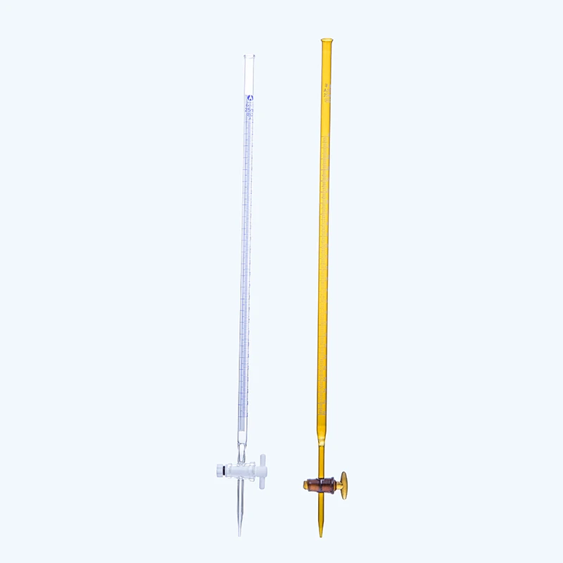 Laboratory 50ML Borosilicate Glass Burette With PTFE Straight Stopcock 5ml 10ml 25ml 50 ml100ml Laboratory Burette