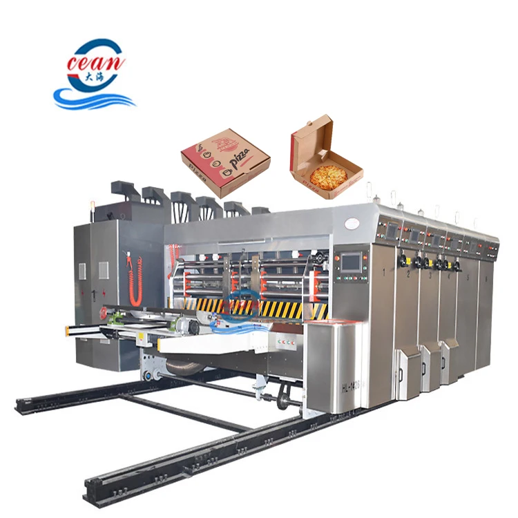 Corrugated Cardboard Carton Box Automatic Printing Slotting Die Cutting Machine