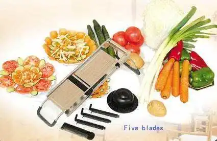 Home Use Sustainable Stainless Steel Manual Fruit And Vegetable Cutter For Salad