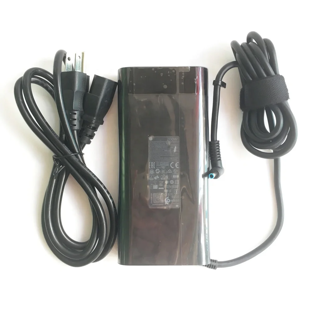 Genuine 200W AC Adapter Charger For HP OMEN 17-cb1060nr 19.5V 10.3A TPN-DA10 Power Supply Cord