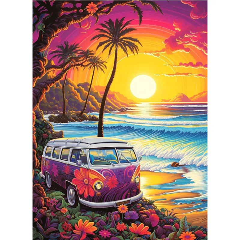 Seabeach landscapes 5d diamond painting diamond art kit diamond doz kits crystal art embroidery painting