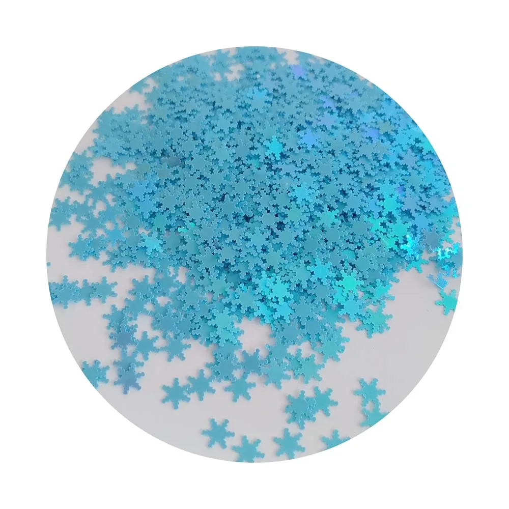 Wholesale Miniature Blue Sequins Snowflake Flower  DIY Craft Kits Nail Art Sequin Designs Slime Sequins Bulk