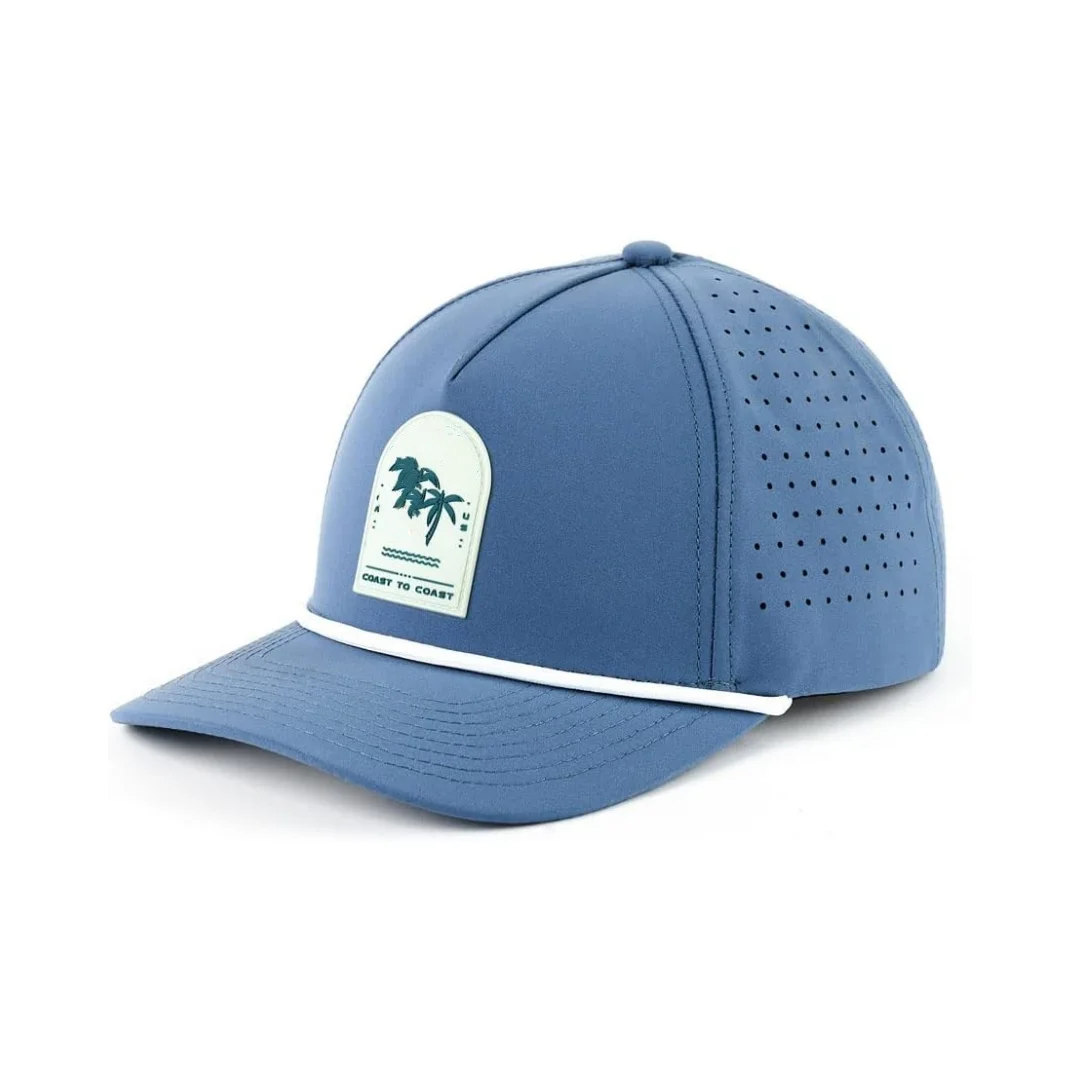 Custom Embroidered Logo Golf Hats Baseball Cap 5 Panel Rope Hat Quality Gorras For Men Branded Sport Caps Vietnam HeadwearDOM102