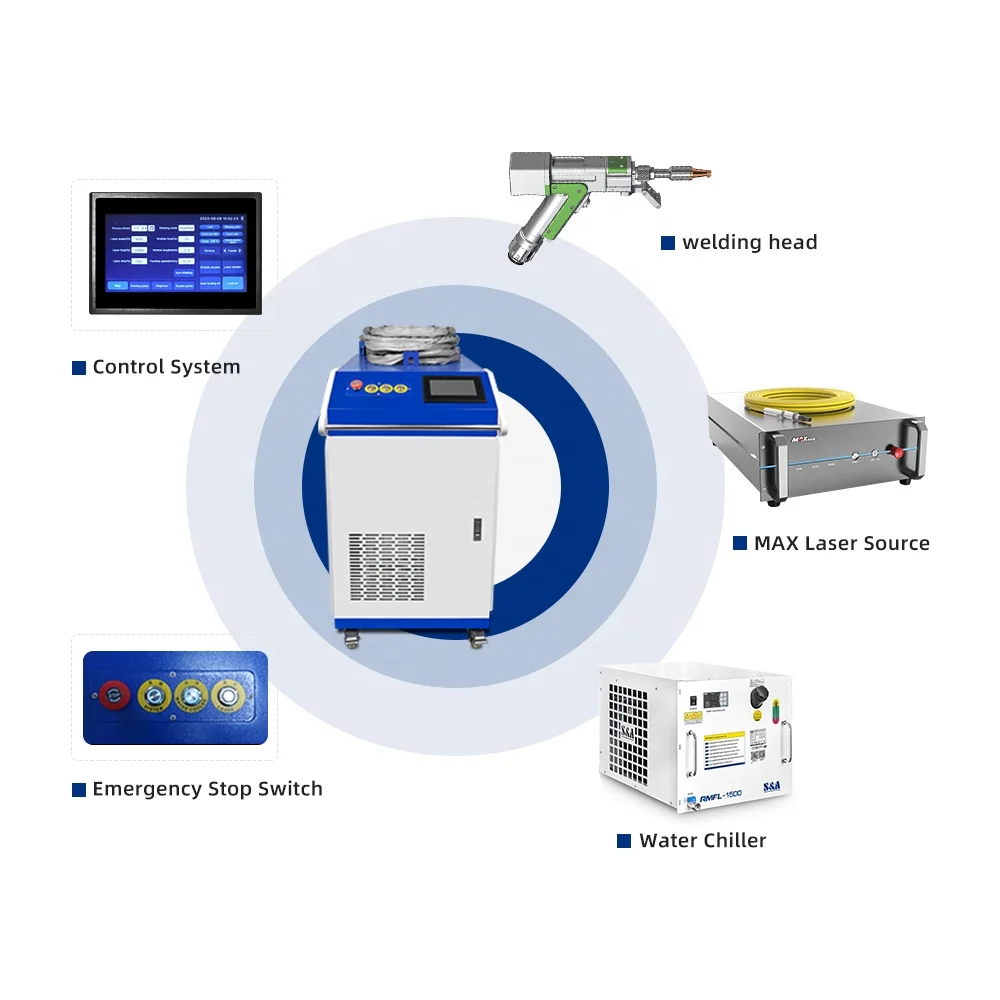 The Best Price 4 In 1 Cutting Cleaning Welding 1000W 1500W 2000W 3000W Hand For Metal Small Handheld Fiber Laser Welding Machine