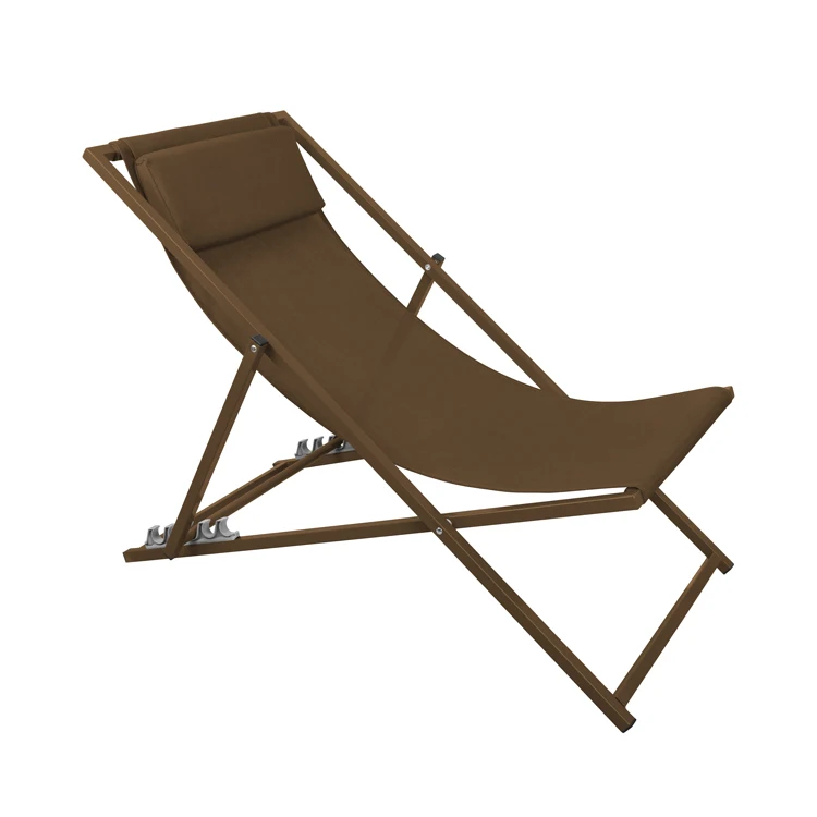 K&B high quality wholesale outdoor custom portable adjustable height folding metal lounge beach chair