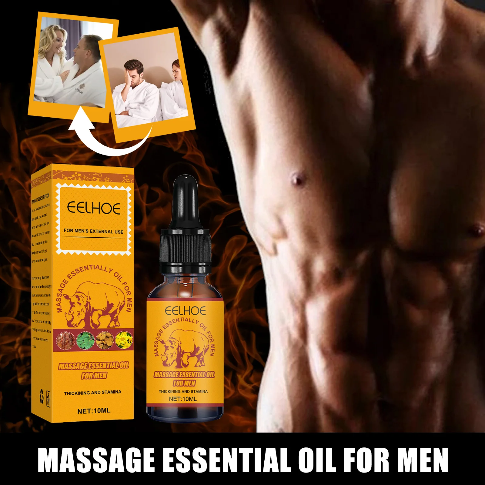 Hot sell Essential Oils Strength Maintenance Massage Care Essential Oil Sports Exercise Sex Body Massage Essential Oils for men