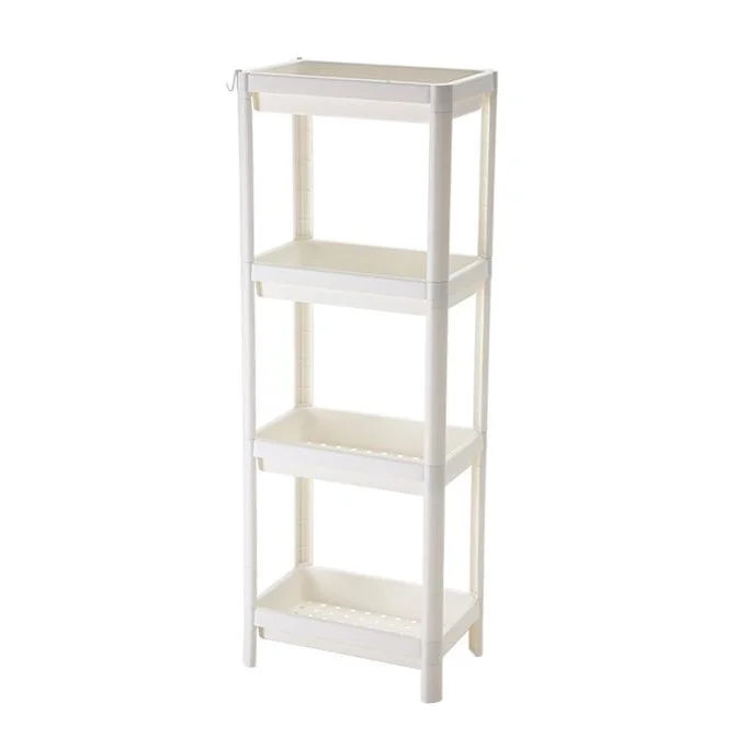 WOKA Plastic Bathroom Shelf Wall Holder Storage Rack Multilayer  Plastic Shelf