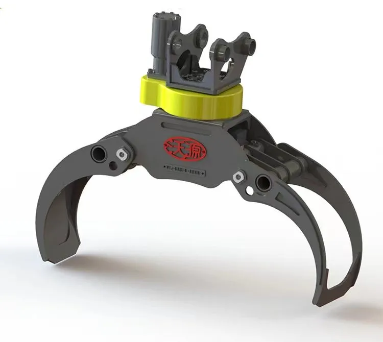 QinJia hot sell 50P mini log wood timber grab grapple with rotation for excavator tractor loader