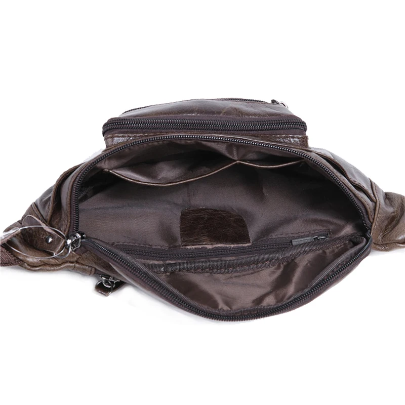 Men Waist Leather Bag Real Leather Bags, Waist Belt Bag Leather Coin Purse Custom