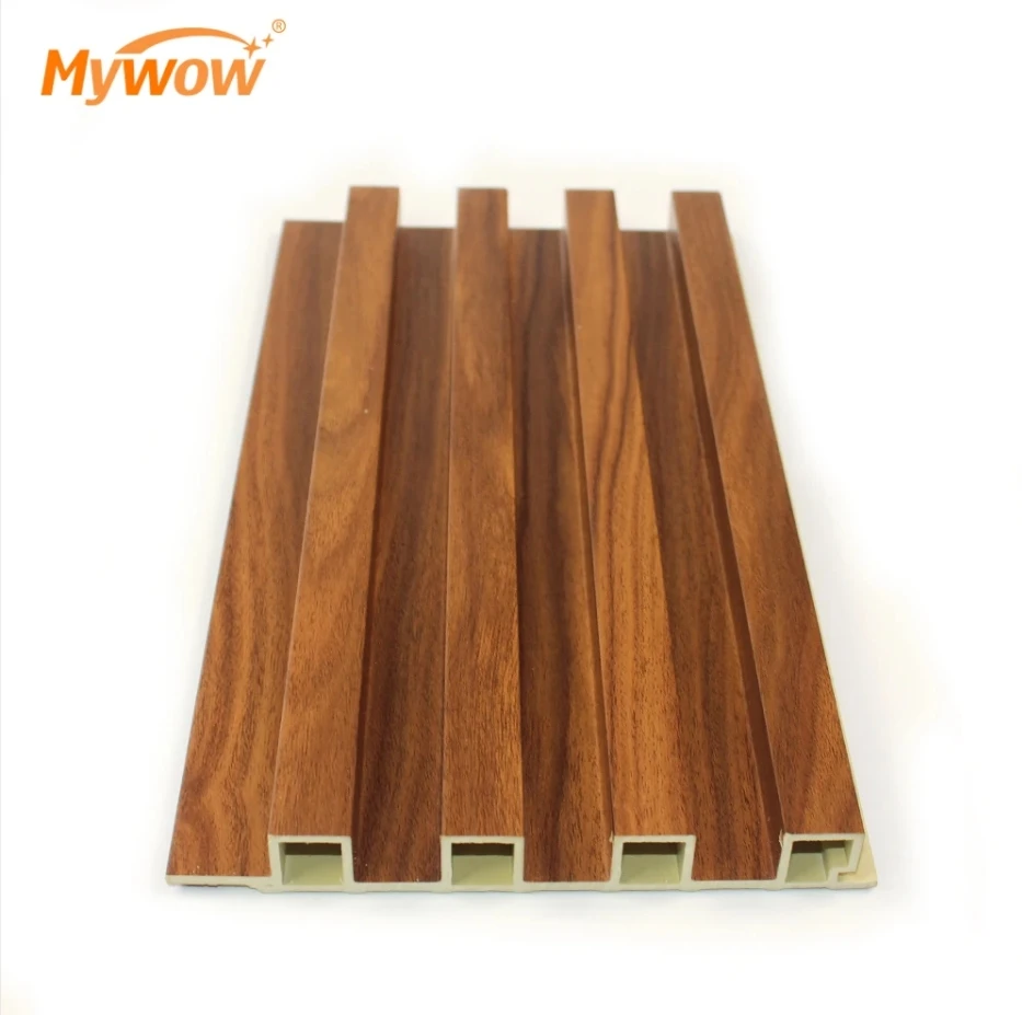 Popular Wood Plastic Composite Interior Fluted Panels Wpc Wall Panel Cladding Pvc Wall Panel