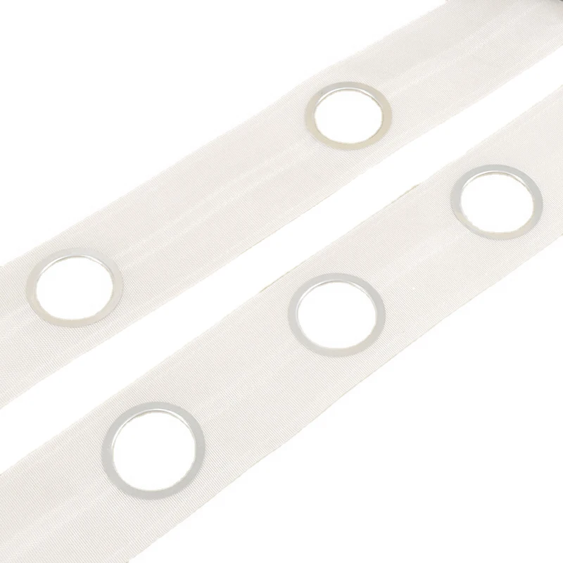 Source Factory Supply 75mm Polyester Eyelet Curtain Tape for Home Window Curtain