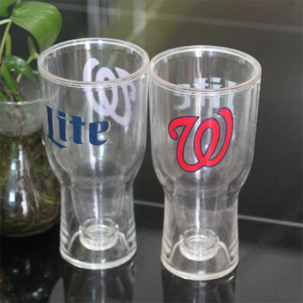 Double Plastic Wine and Beer Glass Cups