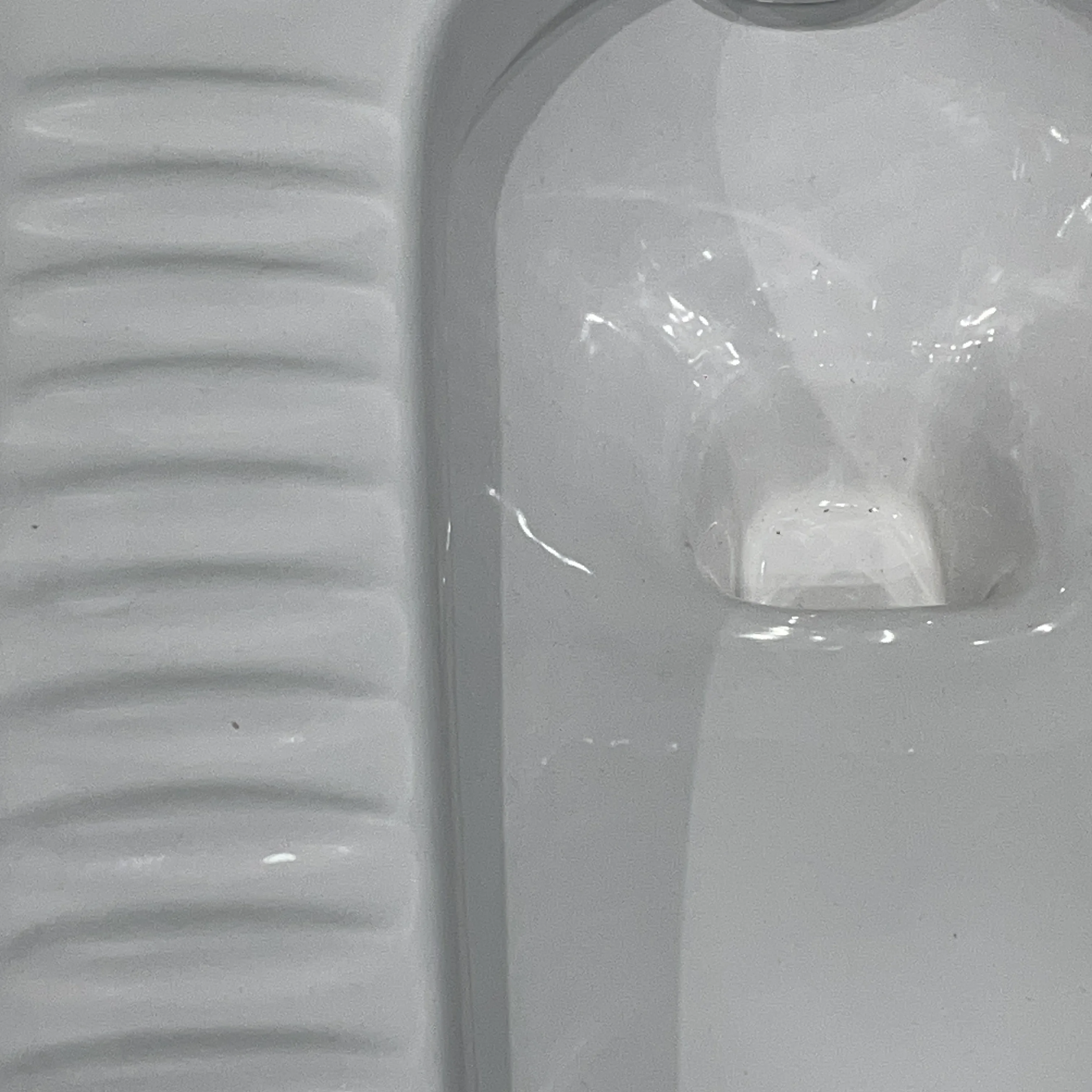 Modern Style Ceramic Glaze Squatting Toilet Pan with Antibacterial Deodorant Small Space Fast Sewage