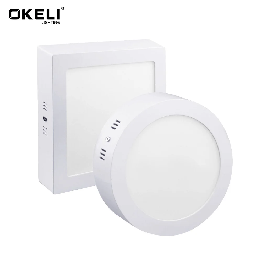 OKELI Zhongshan Factory Wholesale Price 6w 12w 18w 24w Surface Mounted IP20 Panel Lights