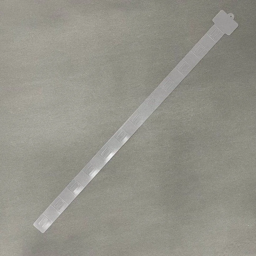 
High quality transparent supermarket display clip strip and Support LOGO printing plastic hanging clip strip 