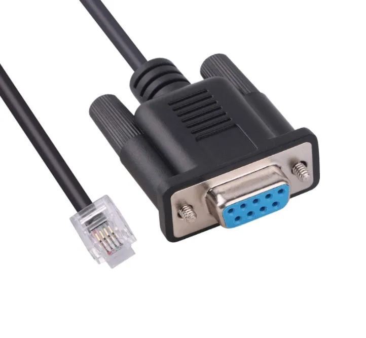 Stocked 6P4C 6P6C RJ11 RJ12 Male connector to DB9 Female RS232 Serial Port Adapter Console Cable For APC AP7800 AP7900 RS232