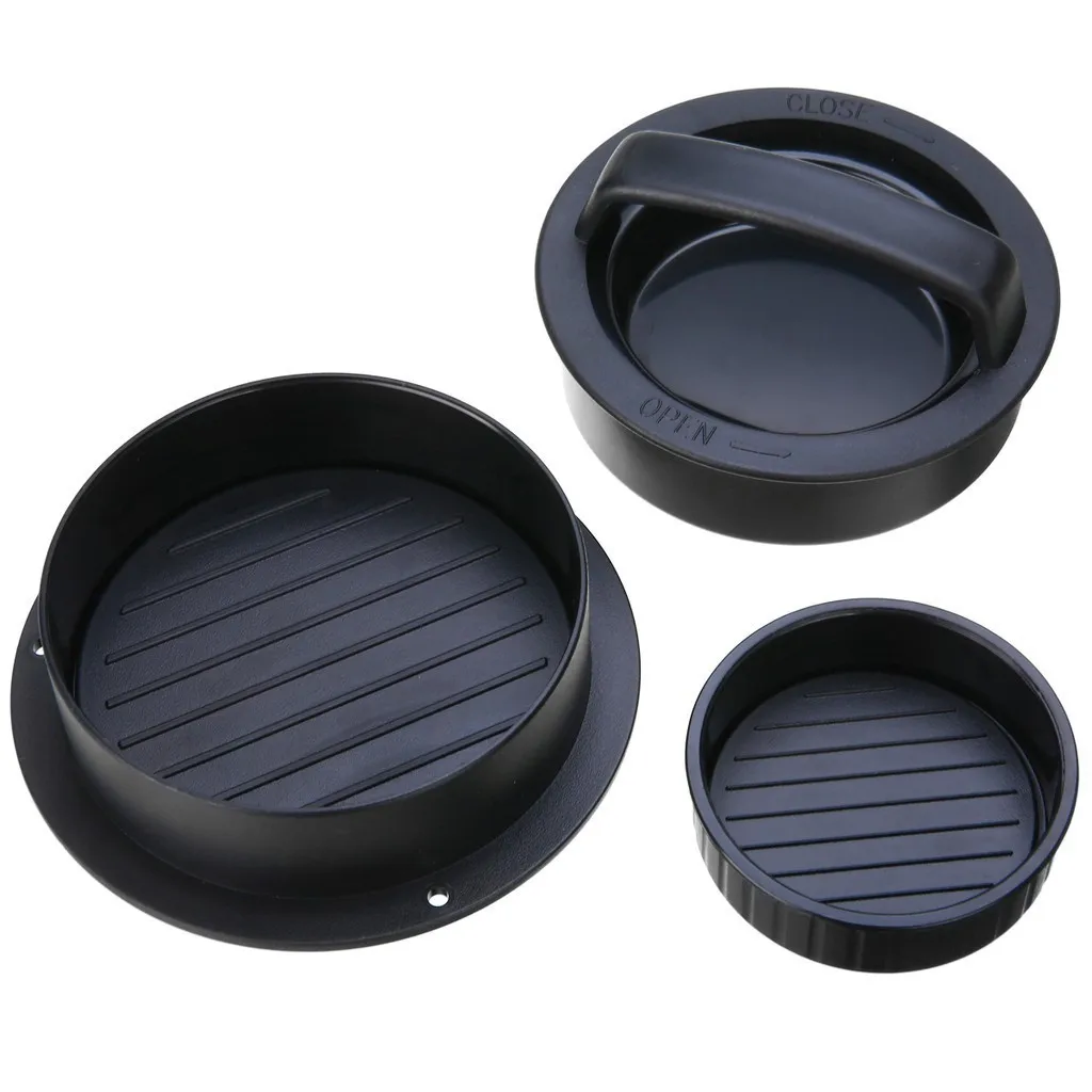 Инструменты для барбекю 3 в 1 пластиковая антипригарная ручная форма набивного мяса двойной пресс гамбургеров котлет