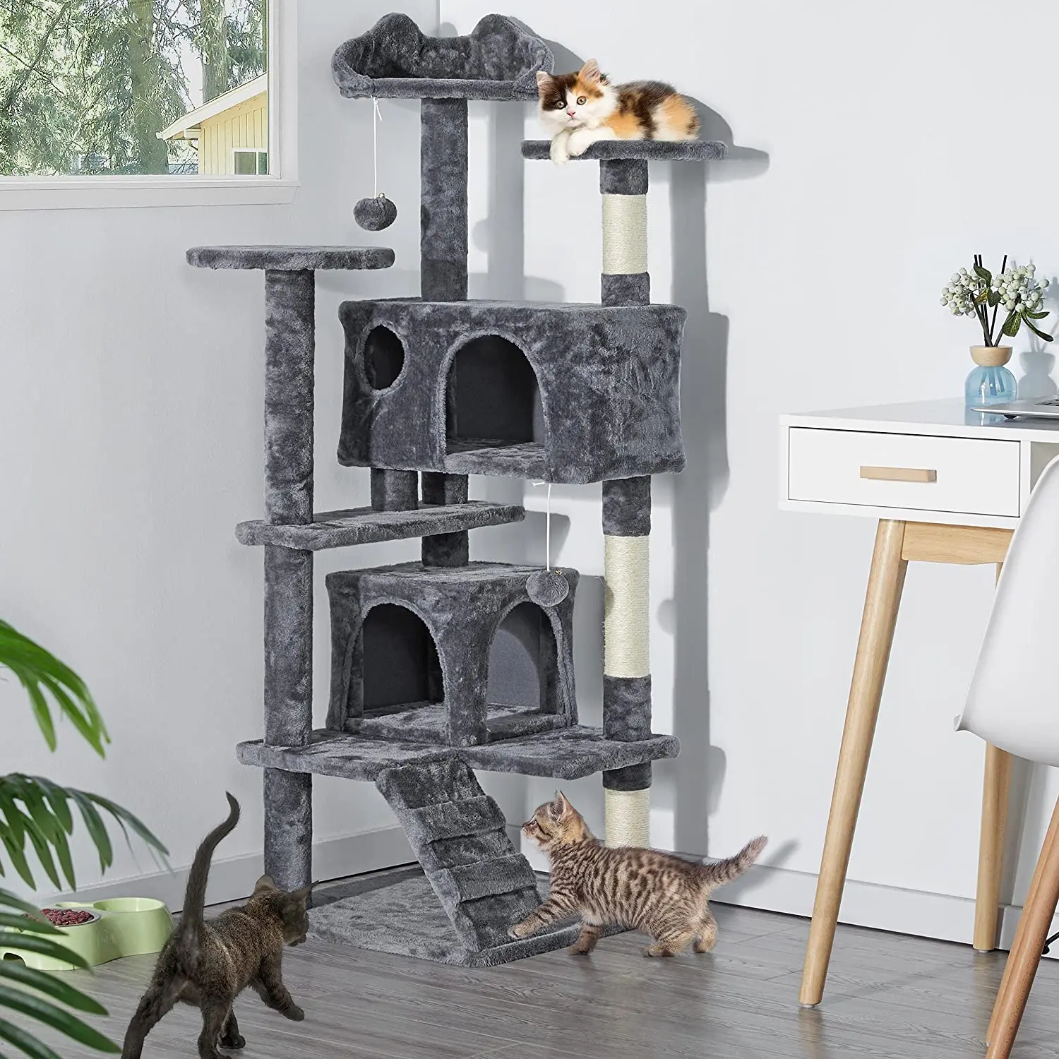 Popular selling cat tower with good quality and nice cradle