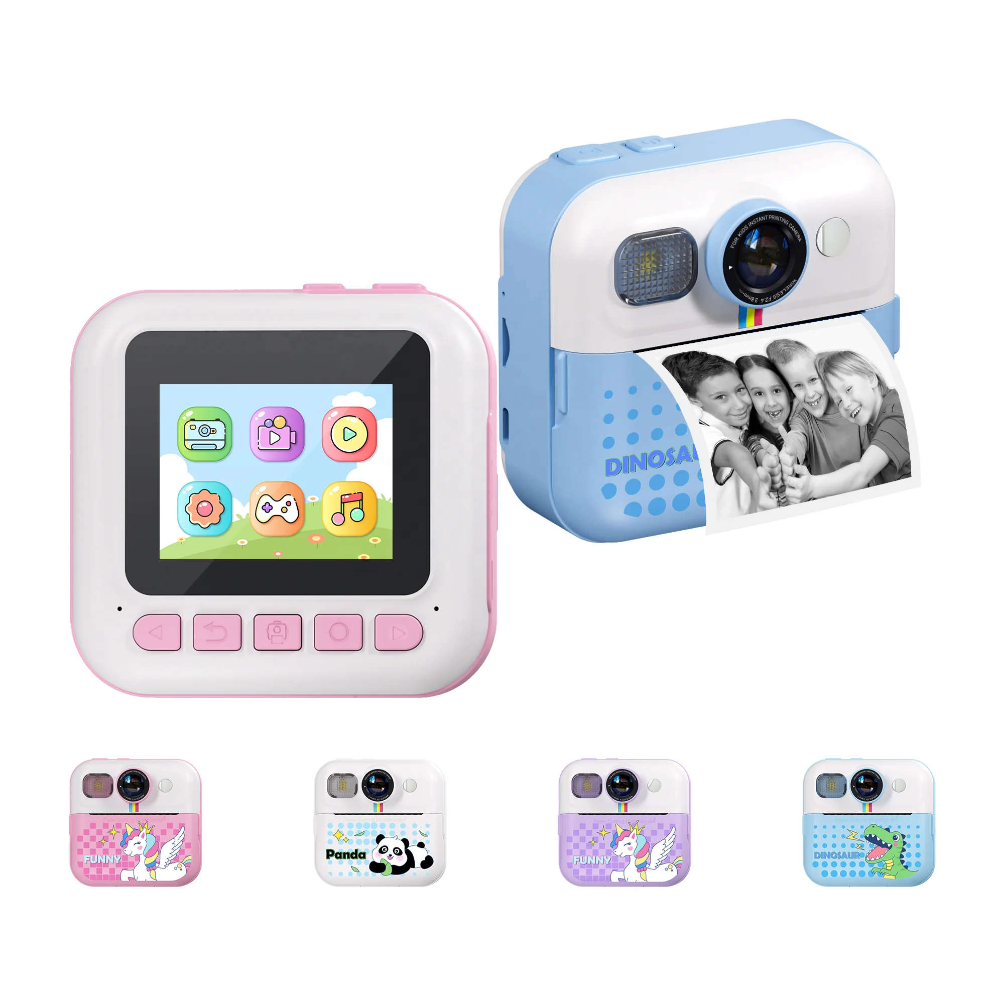 YMX CP02 Game Music Endearing Printing Photo DIY Kids Instant Print Camera for Girl Boy Children Child Baby Welfare home gift