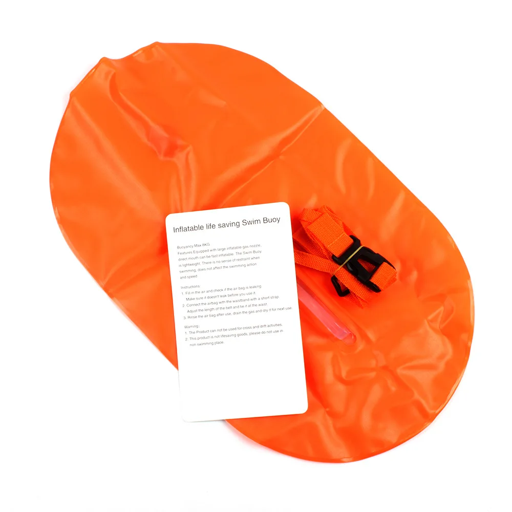 Swim Buoy Follow behind Swimming Float Inflatable Drift Bag Storage Float Bag Dry bag swim buoy