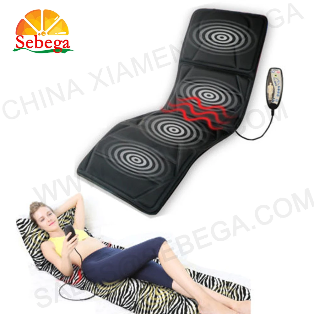 High quality good price full body electric massage mattress vibration shiatsu roller massage mat
