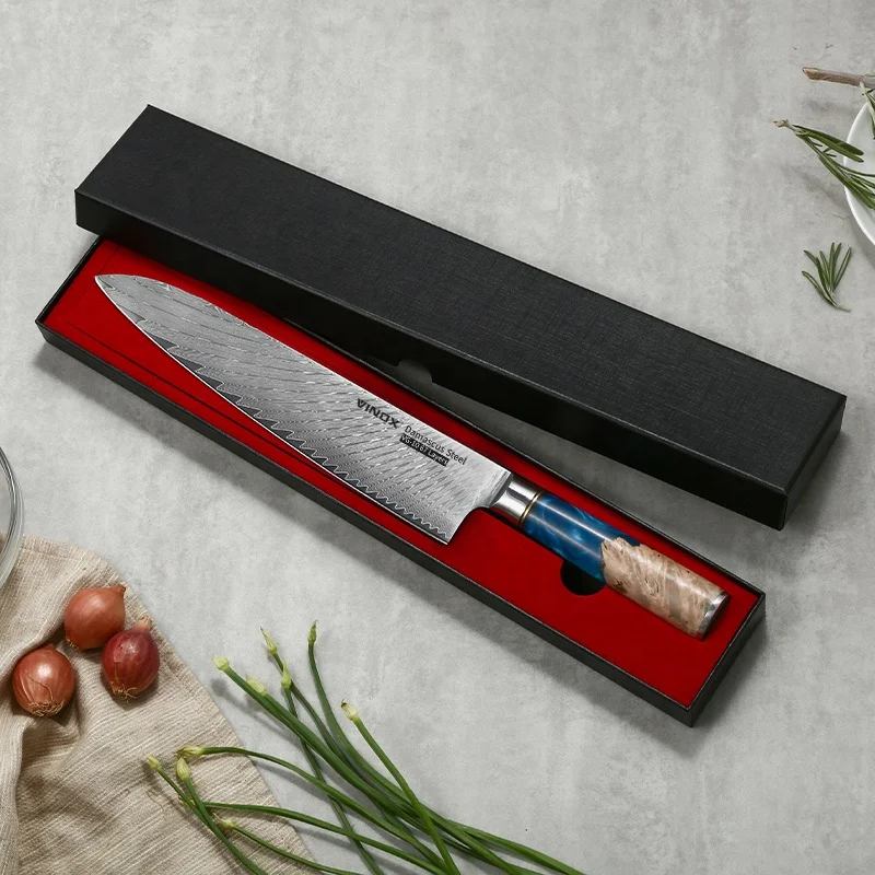 High Quality Resin Handle Damascus Knife Set Chef Cooking VG10 67Layers Japanese Kitchen Knife Sets Japan knife