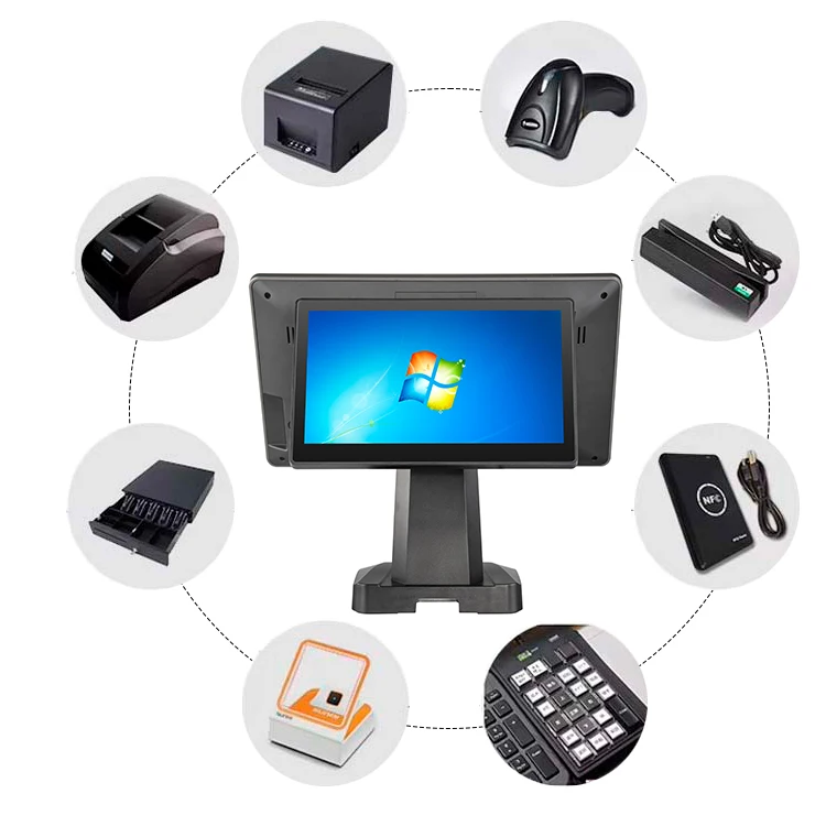 Factory Point Of Sale System All In One Windows Computer Restaurant Ticketing Desktop Touchscreen Pos Systems