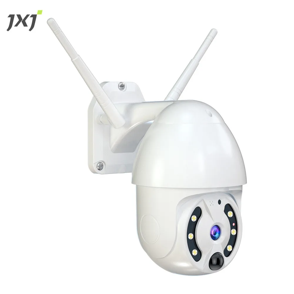 JXJ Buy Smart Power Lithium Battery WiFi 1080P PTZ Wireless IP Two-way Voice Tuya Smart Solar Security Light CCTV Camera Outdoor
