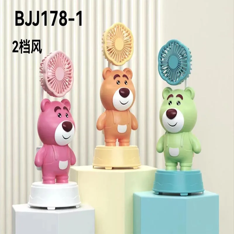 USB Charging Handheld Astronaut Mini Fan Portable Silent Foldable Plastic Fan Office Student RV Hotel Garage English Table