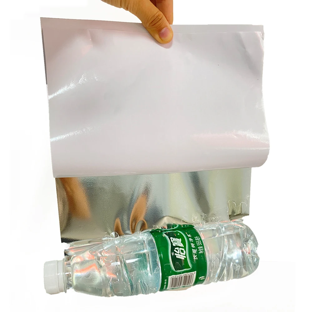 Custom Glossy Matte Laser Waterproof A4 Inkjet transparent PET film/ glossy white sticker  Printable Inkjet Holographic Sticker