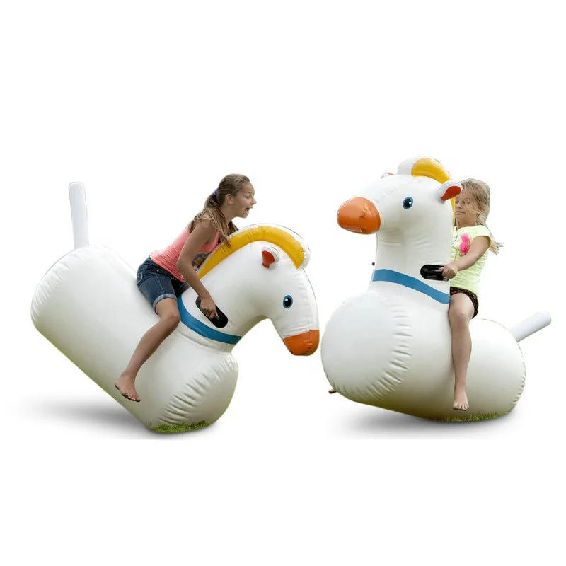 Hot Sale Outdoor Decoration Inflatable Animal Toys Inflatable Cartoon White Horse For Kids And Adults