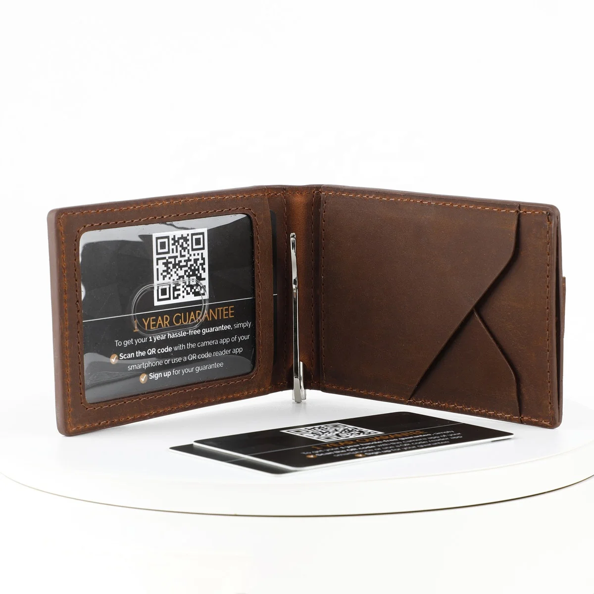  2021 New Airtag Card Holder Wallet Slim Tracking Men For Gift Genuine Leather Travel