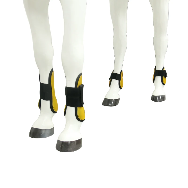 Tendon Boots,all Match Horse Racing Eventing Boots Protection Pu Material Horse Riding Brown Gold Customize Logo LH Purple 5pcs