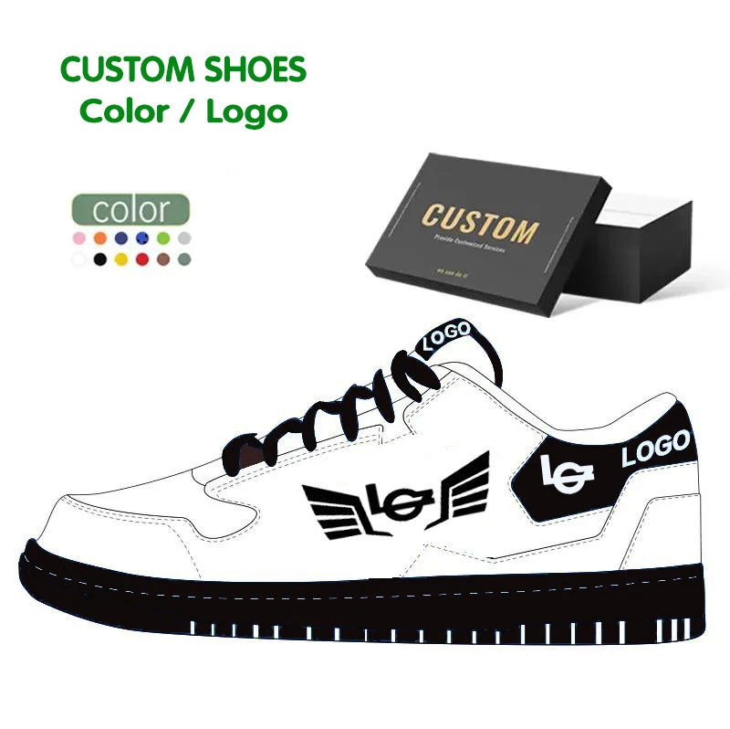 Custom Private Brand Logo Men Women Skateboard Shoes Manufacturer Casual Leather Sneakers Trendy Low Top Custom Sb Shoes