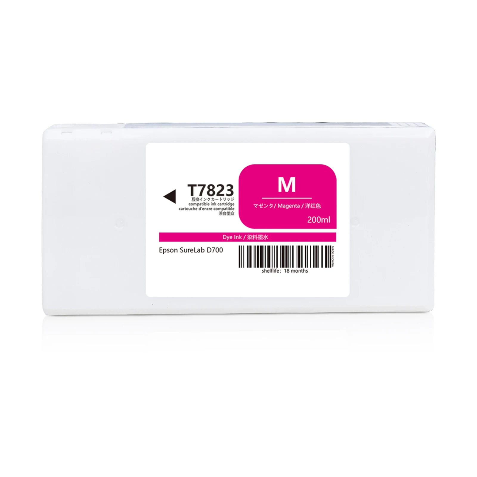 200ML T7821-T7826 Compatible Ink Cartridge With Ink With Stable Chip For Epson Surelab D700 PRINTER