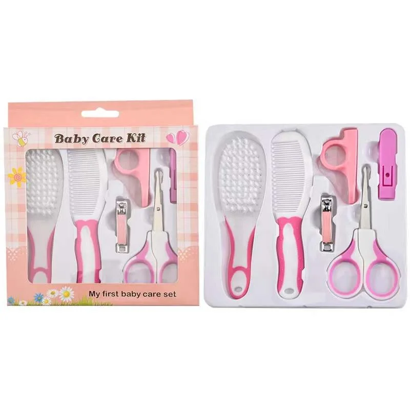 Wholesale price Newborn nail clippers baby safety scissors set 13pcs nasal aspirator tool manicure set baby care manicure set