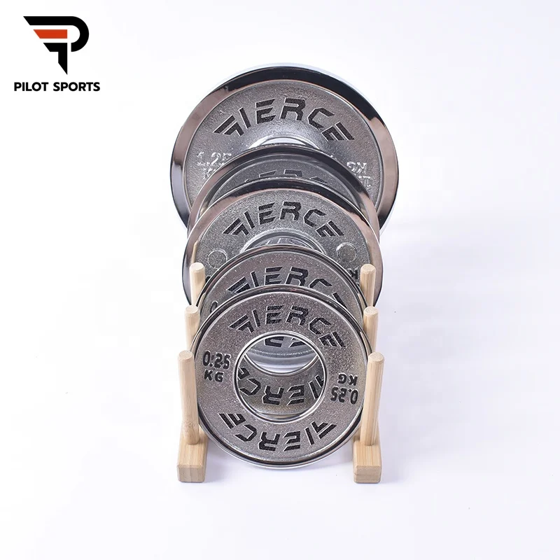 Pilot Sports 2 inch Chrome Powerlifting Plates Gym Equipment Steel Weight Plate for Deadlifting Calibrated Weight Plate